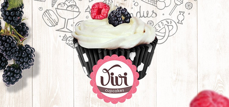 imagem de apresentação de fotografias da Vivi Cupcakes