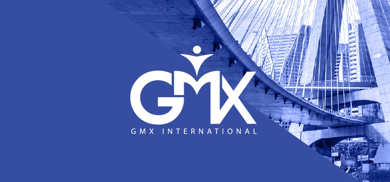 imagem de apresentação do logo e papelaria da GMX